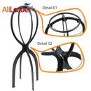 💁‍♀️✨                    Suporte para Peruca – Rosa e Preto, 51 cm