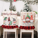 New Year 2024 Linen Christmas Gnomes Apron Christmas Decorations for Home Xmas Kitchen Accessories Natal Navidad 2023 Noel Deco