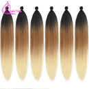💁‍♀️♀️&nbsp;Tranças Jumbo Refinadas de 66 cm – Cabelo Sintético Liso Yaki Fácil de Trançar