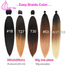 💁‍♀️♀️&nbsp;Tranças Jumbo Refinadas de 66 cm – Cabelo Sintético Liso Yaki Fácil de Trançar