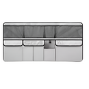 9-Pocket Car Seat Back Organizer Wear-Resistant Oxford Cloth Gray