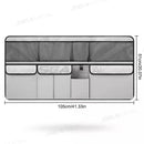 9-Pocket Car Seat Back Organizer Wear-Resistant Oxford Cloth Gray