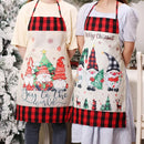 New Year 2024 Linen Christmas Gnomes Apron Christmas Decorations for Home Xmas Kitchen Accessories Natal Navidad 2023 Noel Deco