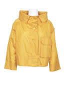 WHY Dress High Neck Collared Long Sleeve Button Pocket Solid Nylon